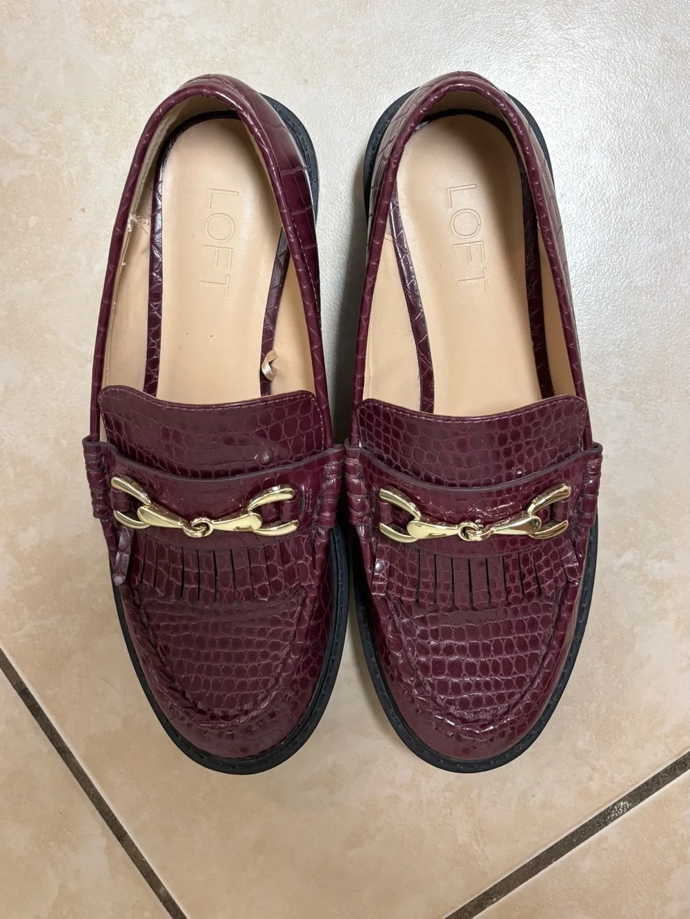 LOFT well low loafers